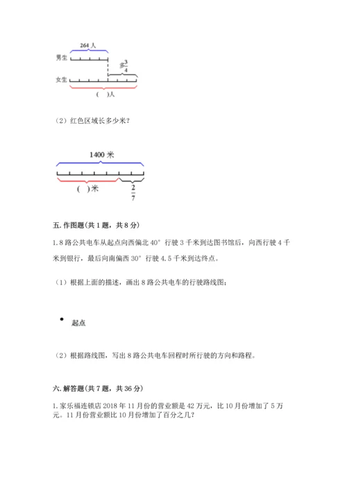 小学六年级上册数学期末测试卷及完整答案（网校专用）.docx
