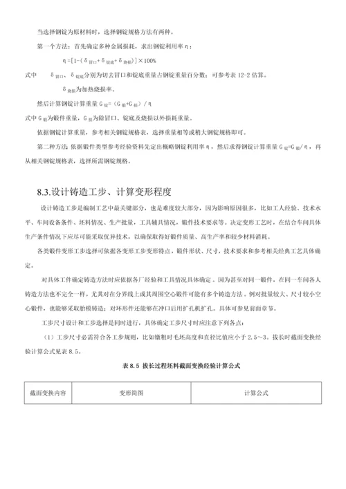 自由锻造工艺规程编制模板.docx