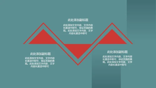 蓝色扁平风总结汇报PPT模板
