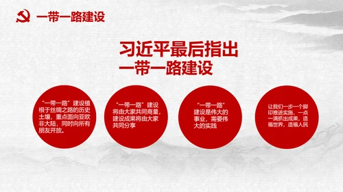 一带一路国际合作高峰论坛丝绸之路PPT模板