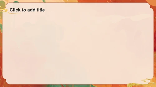 橙色复古风舞蹈艺术PPT主题