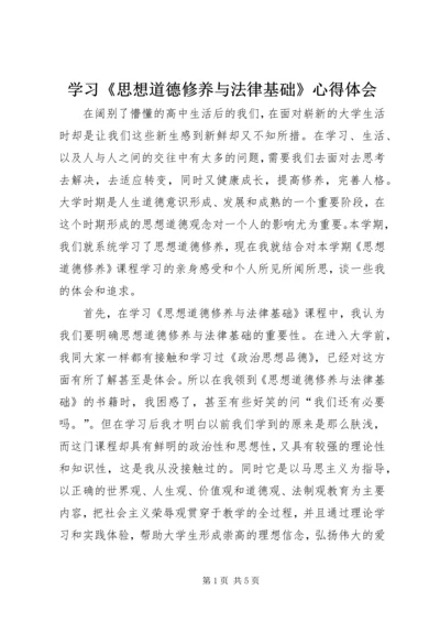 学习《思想道德修养与法律基础》心得体会 (3).docx