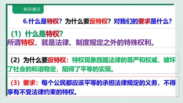 【核心考点】第四单元 崇尚法治精神 复习课件(共38张PPT)