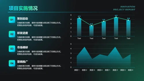 蓝色科技风创新项目汇报PPT模板