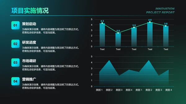 蓝色科技风创新项目汇报PPT模板