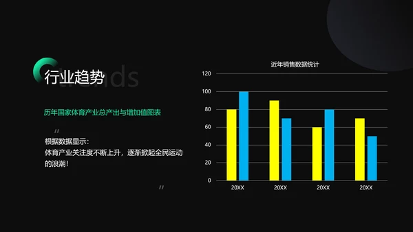 商务简约风绿色黑色跑步机商业计划书