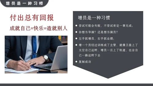 黑红大气高效增员专题动态通用PPT模板