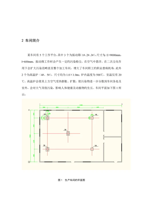 工业通风除尘优质课程设计.docx