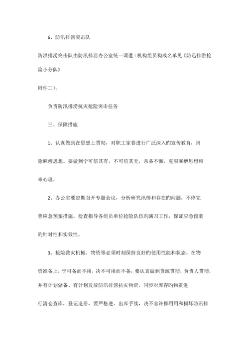 防汛排涝抗灾应急处置方案.docx