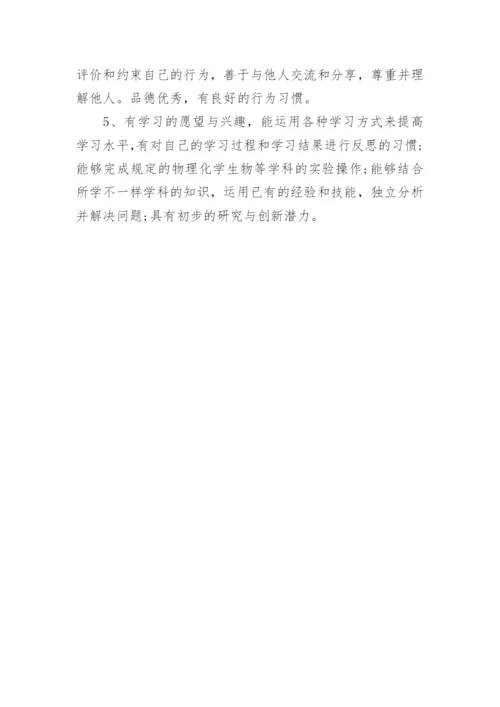 高中生综合素质自我评价怎么写.docx