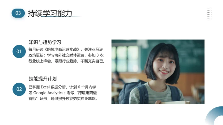 英语专业大学生求职综合能力展示职业生涯规划通用PPT