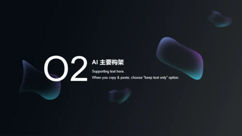 黑色AI科技人工智能行业研究报告PPT模板