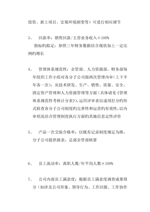 A股份有限公司分子公司绩效管理专题方案.docx