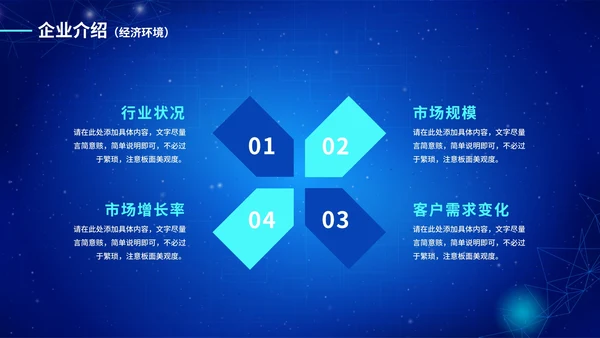 蓝色渐变科技智能产品介绍PPT模板