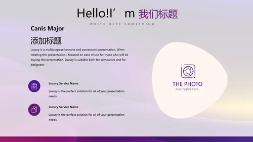 紫色质感品牌产品介绍工作总结商务通用PPT动态模板