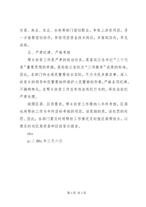 关于做好200X年帮乡扶贫工作的意见.docx