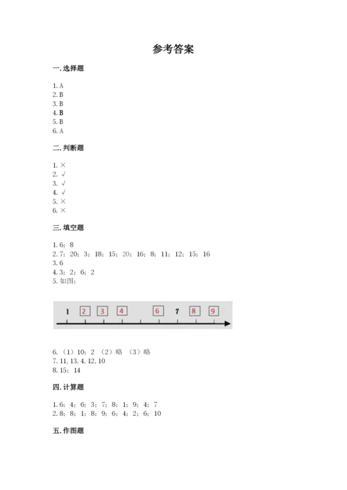 小学数学一年级上册期末测试卷含答案（b卷）.docx