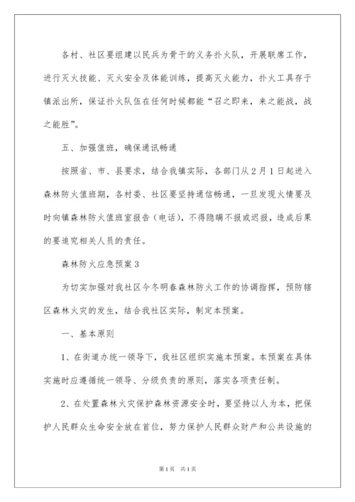 2022关于森林防火应急预案范文（精选5篇）.docx