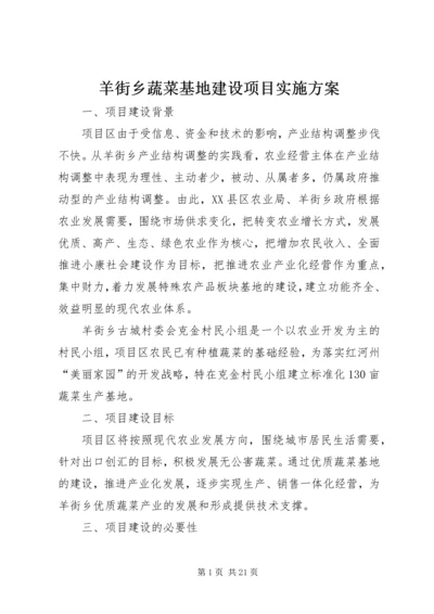 羊街乡蔬菜基地建设项目实施方案_1.docx