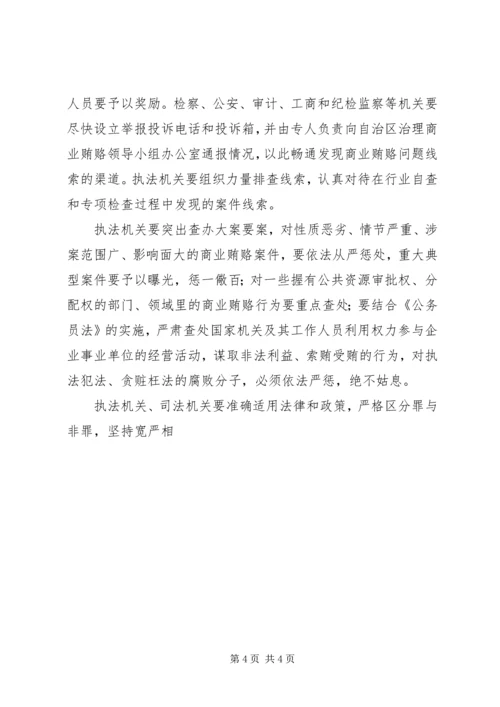 自治区关于开展治理商业贿赂专项工作实施方案 (2).docx