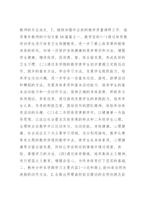 指导青年教师的计划方案10篇14篇.docx