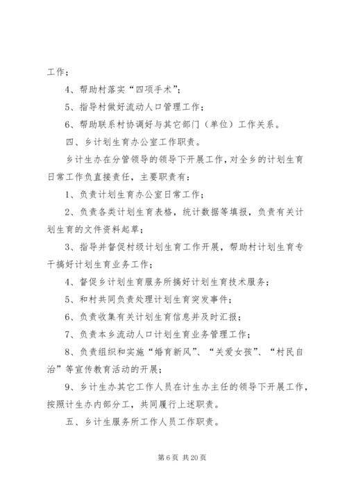 社区人口与计划生育职能职责.docx