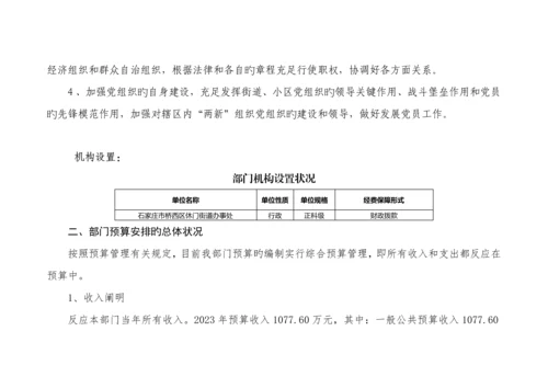 石家庄市桥西区休门街道办事处部门预算信息公开情况.docx