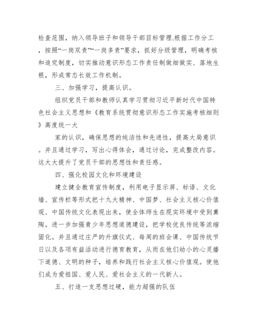 小学意识形态工作总结.docx