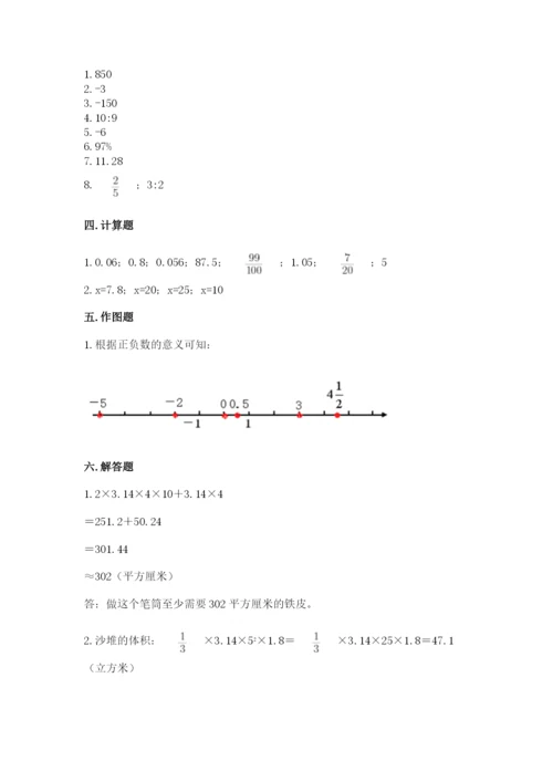 小升初六年级期末试卷附答案【实用】.docx