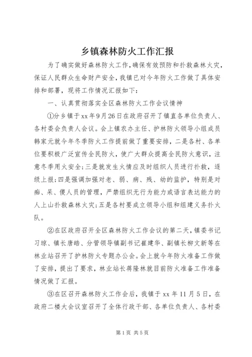 乡镇森林防火工作汇报.docx