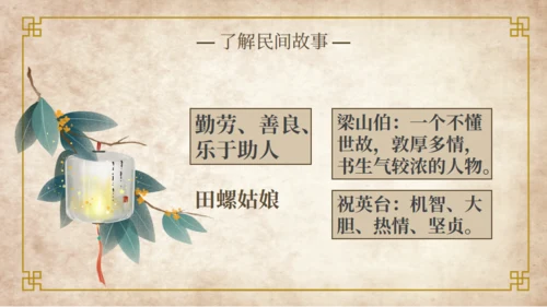 中国民间故事神话故事通用PPT模板