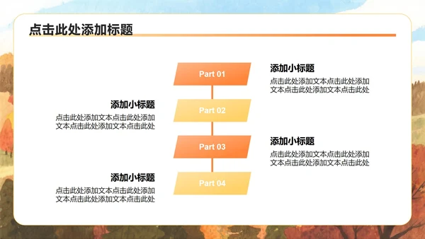 橙黄色小清新风重阳节家庭日团建活动策划PPT模板