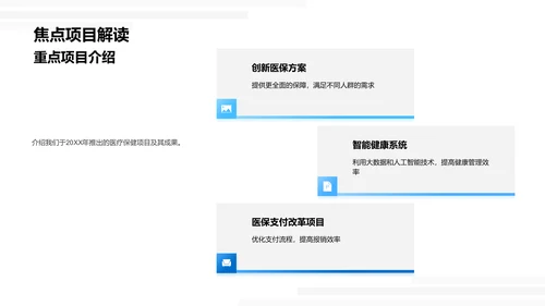 医保业务年度报告PPT模板