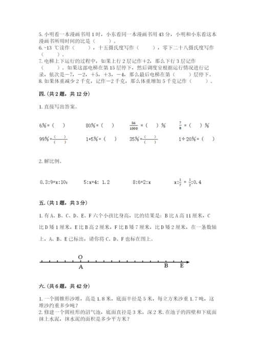 苏教版六年级数学小升初试卷及答案【夺冠】.docx