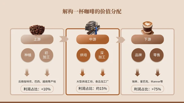 棕色系简约风市场分析报告