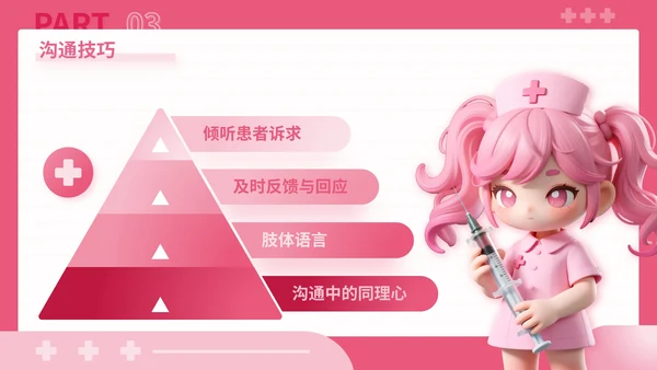 粉色3D风健康科普点亮患者教育之路关于患者教育讲座PPT模板