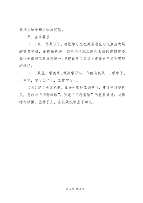 行管局建设学习型机关实施方案.docx