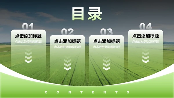 绿色简约风大学生三下乡社会实践纪实PPT模板