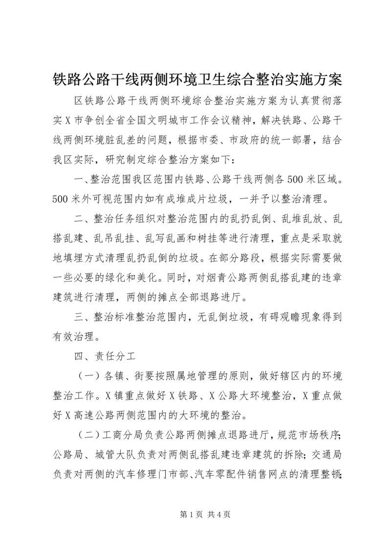 铁路公路干线两侧环境卫生综合整治实施方案 (2).docx