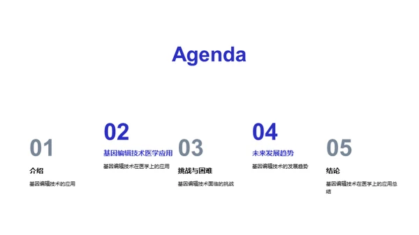 简约风生物医疗教学课件PPT模板