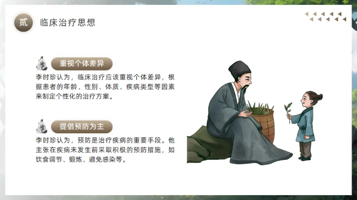 李时珍介绍中医药通用PPT模板