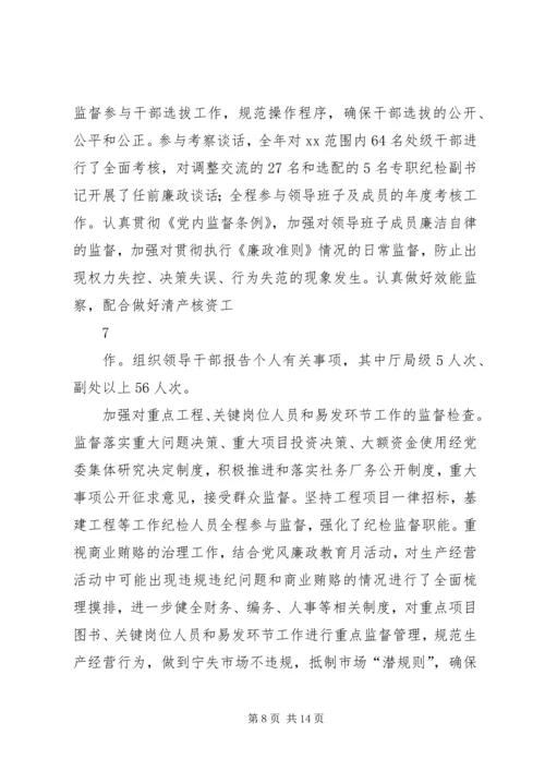 在纪检监察工作会议上的报告[小编推荐] (4).docx