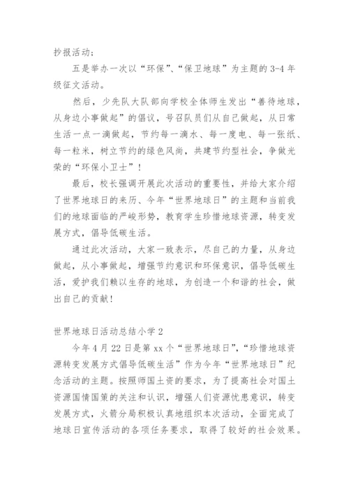 世界地球日活动总结小学.docx
