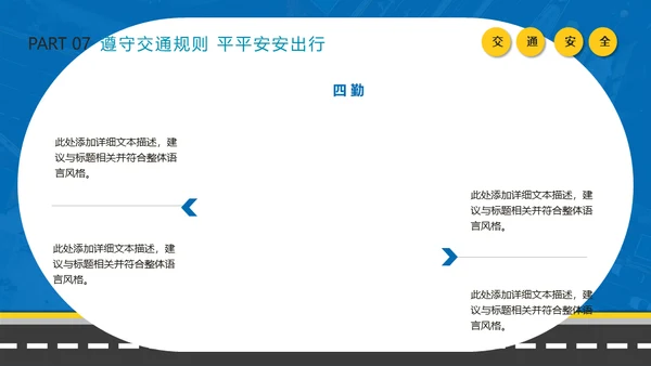 冬季行车交通安全教育通用PPT课件模板