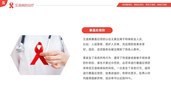 红色简约为艾发声预防艾滋病主题班会PPT世界艾滋病日