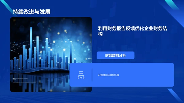蓝色科技风财务分析报告PPT模板