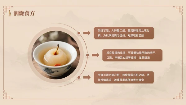 棕色系中国风中医课堂PPT模板