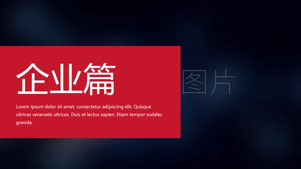 大气企业简介公司宣传ppt模板