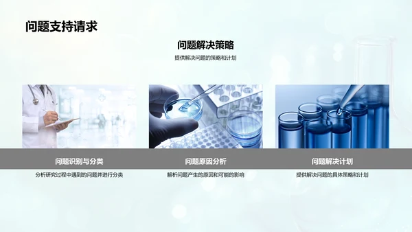 生物医疗季度报告PPT模板