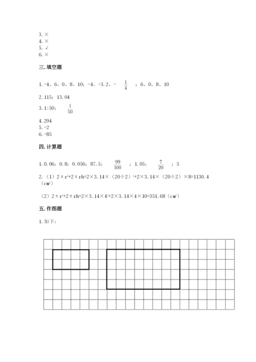 青岛版(五四制)六年级下册数学期末综合检测试卷【实验班】.docx